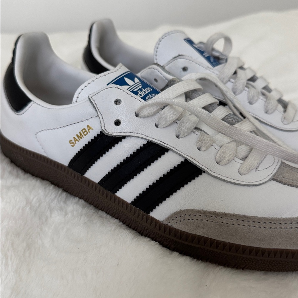 Adidas samba White and Gray Classic Sneakers